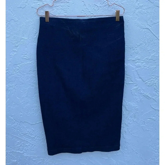 D Jeans Womens Flat Front Asymmetrical Jean Skirt Blue Sz 8 - Picture 12 of 16